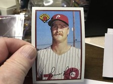 1989 Bowman Philadelphia Phillies Baseball Card #393 Bruce Ruffin