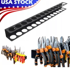 Heavy Duty Garage Tool Organizer Metal Hand Tool Hammer Plier Storage Rack