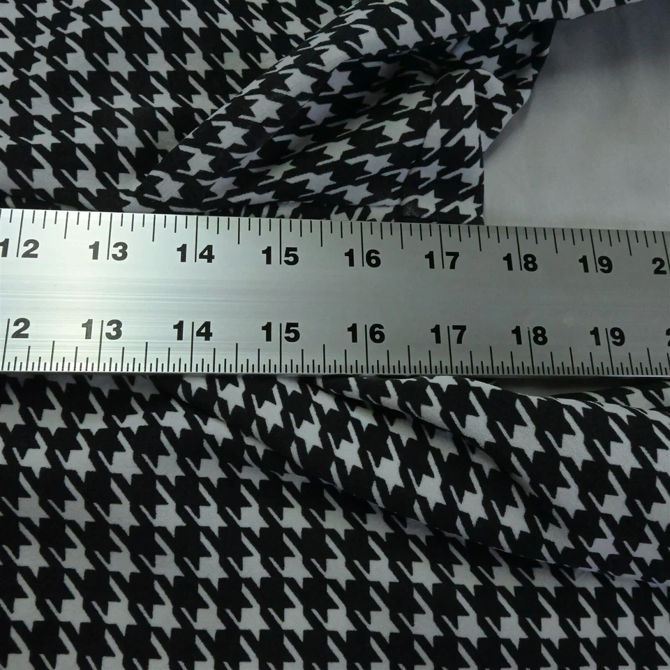 NUEVO Pantalones de vestir BooHoo 18 gris pata de gallo pierna súper ancha elásticos para mujer Foto 3 de 4