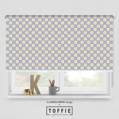 42- Daisy 4 Printed Roller Blind - various sizes, blackout FREE UK delivery - Afbeelding 1 van 4