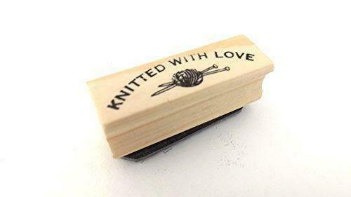 East of India Rubber Stamp - KNITTED WITH LOVE East of India Rubber Stamp - KNITTED WITH LOVE