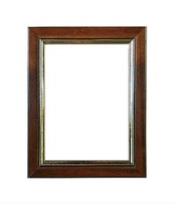 NOVOGLASS CORNICE DA PARETE E DA TAVOLO 20 X 30 LEGNO ANTICO FILO ORO NUOVA