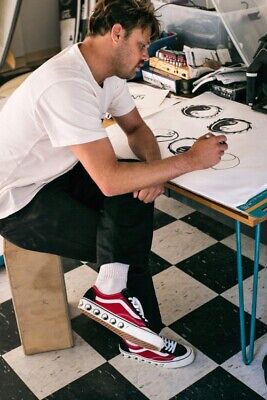 RARE Men's Vans Old Skool DANE REYNOLDS Sz 9 Surfer Blanc de RARE Men's Vans Old Skool DANE REYNOLDS Sz 9 Surfer Blanc de
