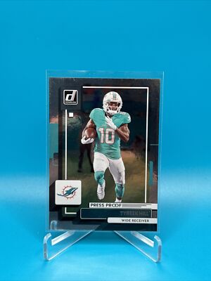 2022 Donruss Press Proof Silver Tyreek Hill # /100 Miami   Dolphins    
