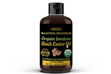 100 Pure Organic Jamaican Black Castor Oil 10.15 fl oz USDA Organic