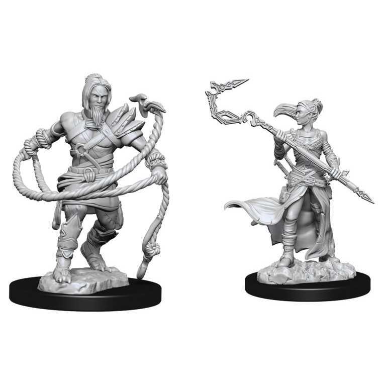 Magic the Gathering Unpainted Miniatures: Stoneforge Mystic & Kor Hookmaster (Fi