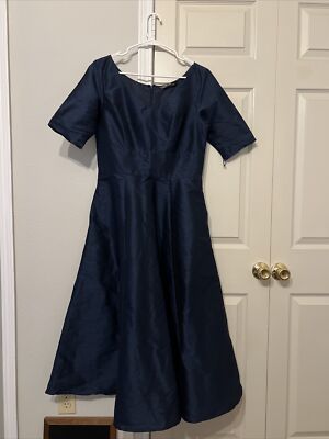 Eshakti Navy Blue Fit and Flare Dress Size M-10 | eBay Eshakti Navy Blue Fit and Flare Dress Size M-10 | eBay