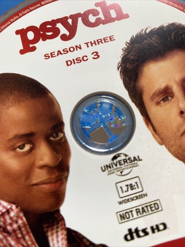 Psych Season Three 3 Blu Ray, Region A, Discs LN Read!! - Picture 6 of 8