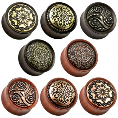Organico Legno Orecchio Flesh Tunnel Sella Ear Plug Piercing - Foto 9