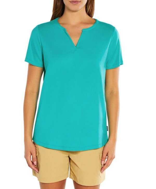 Eddie Bauer T-Shirt Women's Short Sleeve V-Neck Soft Tee Size