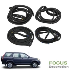 For 2002-2004 2005 2006 Honda CR-V 4-Door Opening Weatherstrip Seal Rubber 4PCS