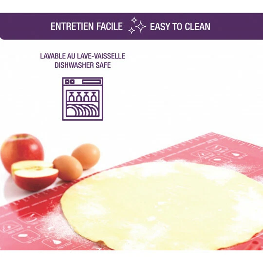 Mastrad, Paris Large Pastry Mat, Non stick baking sheet Silicone F45210 60cm X - Image 3 of 4