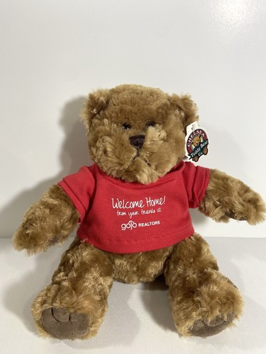 Chelsea Teddy Bear Co Plush W Tag 8.5” Welcome Home Gojo Realtors Brown