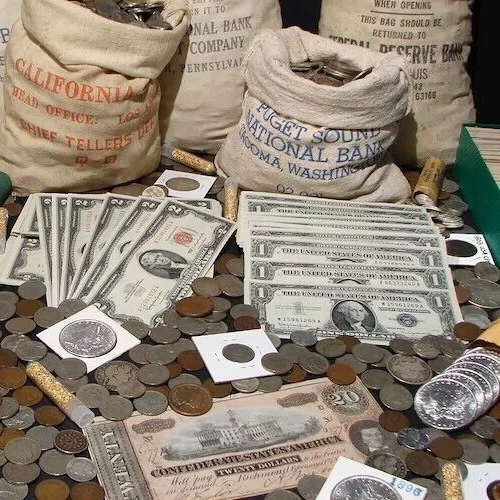 Old US Coin Estate Sale/Mixed coin Lot/ SILVER/RARE COINS  1 Gold Coin - Image 2 of 3