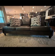 Bernhardt Colton leather sofa