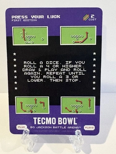 2026 Bo Jackson Battle Arena Tecmo Bowl Press Your Luck Play PL10