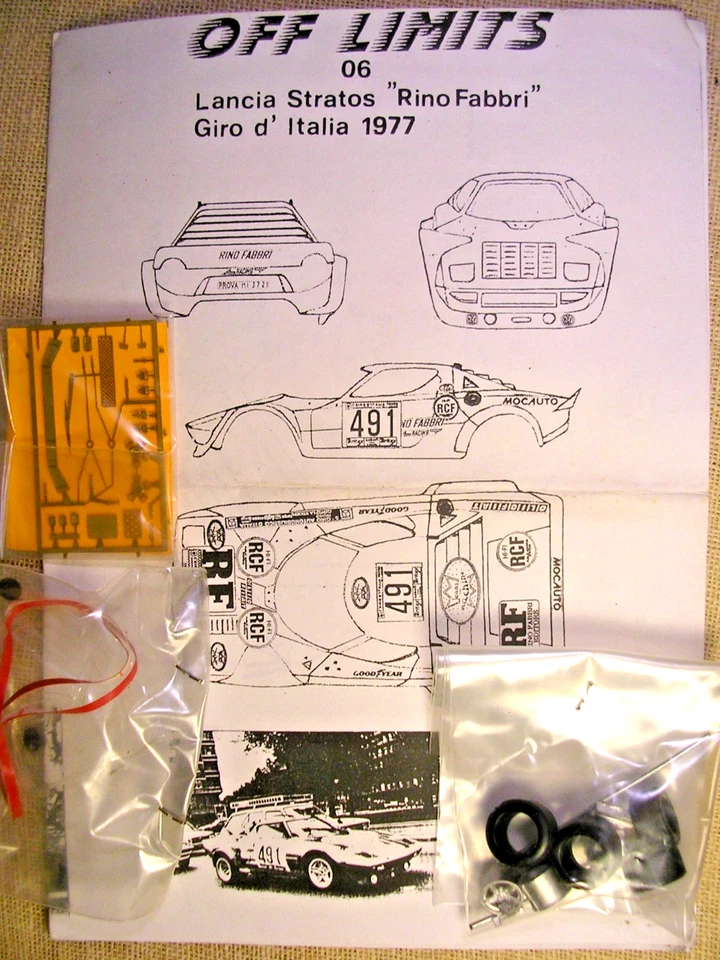 LANCIA STRATOS GR.4 RINO FABBRI - GIRO D'ITALIA 1977 - BACCHELLI - 1/43 KIT - Immagine 2 di 3