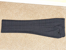 Next Tailoring Slim Fit 3 Piece Grey Check Suit 46R W36 L28 Single Breasted