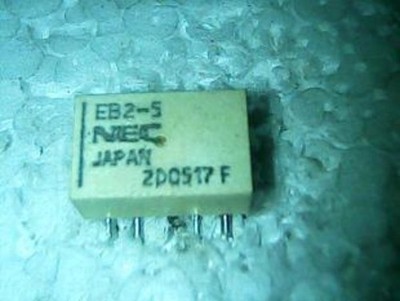 2x NEC RELAY EB2-5NU EB2-5, Low Signal Relays - PCB 5VDC NON-LATCH #GK-3