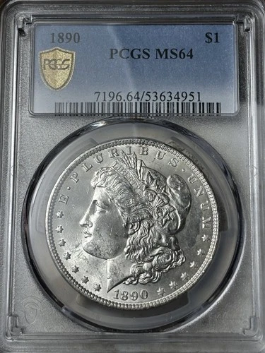 1890 $1 PCGS MS-64 Morgan Silver Dollar