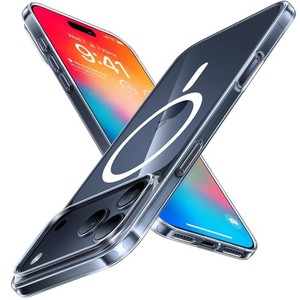 TORRAS Magnetic Slim Fit for iPhone 17 Pro Case 6.3 inch clear