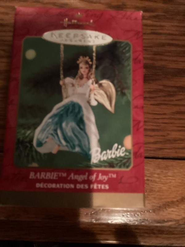 VTG 2000 Barbie Angel of Joy Christmas Hallmark Keepsake Ornament NEW