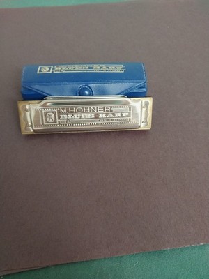 M Hohner Blues Harp Harmonica - Key of B - Made in Germany Original Case
