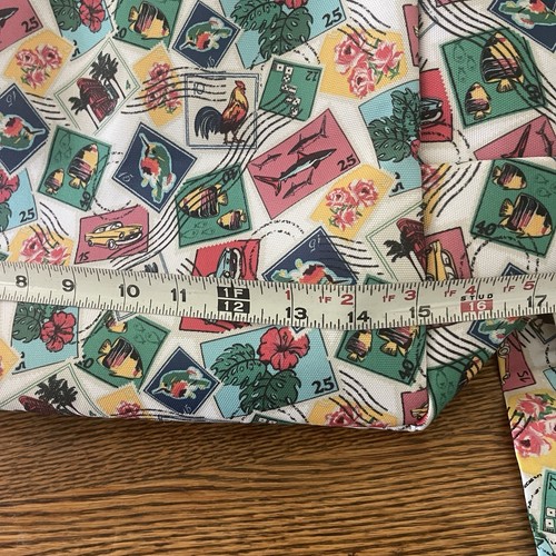 Vera Bradley 3 Pc Lighten Up Go Anywhere Cuban Stamps Carry On Travel Bag/Tote - Picture 12 of 14