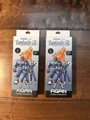 Marvel Fantastic Four Fig Pins Lot of 2 Brand New Sealed !