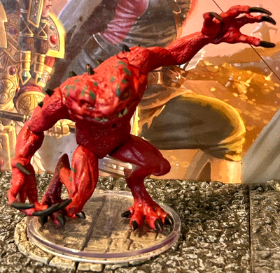 #ad Red Slaad Damp;D Miniature Dungeons Dragons Monster Menagerie Revisited 33A demon $7.89