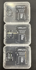Lot of 3 PNY 128GB Elite Class 10 U1 microSDXC Flash Memory Card w Adapter Bulk