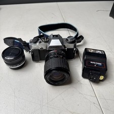 Olympus OM G 35MM SLR film camera OM lens mount Body Sigma Zoom 35-70