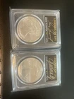 New ListingLOT OF 2 2021 $1 American Silver Eagle 1oz PCGS MS70 Legend - Maddux, Smoltz