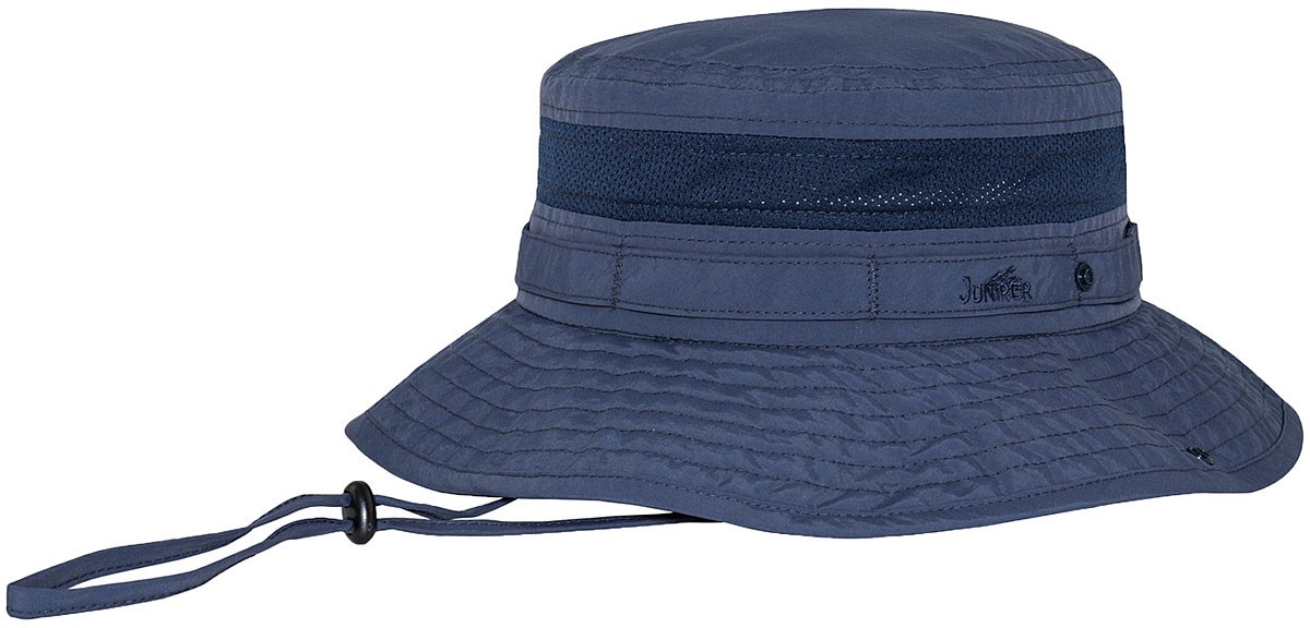 Mega Cap Navy Jungle Boonie Hat with Snap Brim - Water-Repellent Fabric for