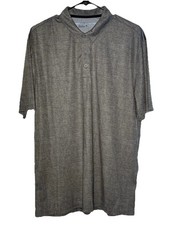 Nike Golf Polo Shirt Mens L Short Sleeve Collared Button Dri Fit Casual Gray