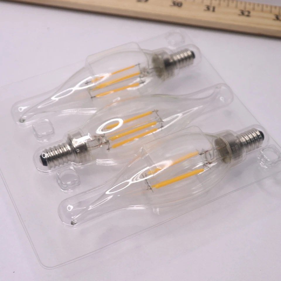 (3-Pk) Ecosmart Dimmable Flame Bent Tip Filament LED Vintage Edison Light Bulb - Image 3 of 4