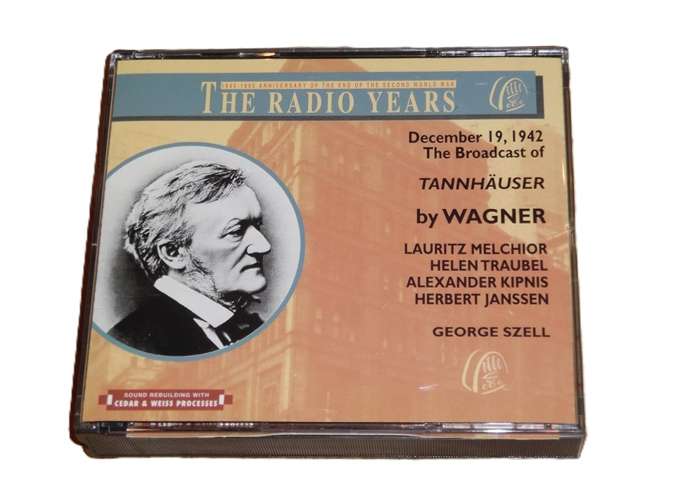 Wagner Tannhauser George Szell 1942 Broadcast Melchior Traubel 3 CD *LIKE NEW*