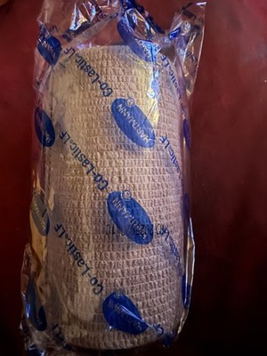12Rolls 4''x5 Yd Co-Lastic Elastic Self-Adherent Bandage First Aid or Sports Wrap