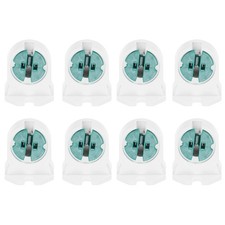 T5 Lamp Holder, 8pcs Non-shunted Light Socket G13 Base, White Green