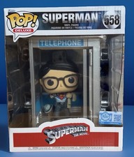 DELUXE EXCLUSIVE Superman In Phone Booth Funko Pop #558 Movies Reeves DC Comics