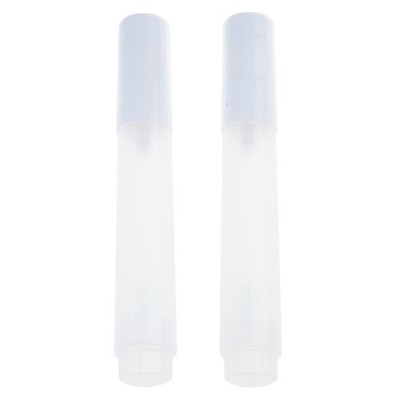 2 Pcs 8mm Tilted Head Empty Paint Markers Art Supplies Refillable Paint Pen