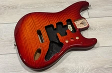 Fender Flame Maple Top Cherry Sunburst Stratocaster Alder Body