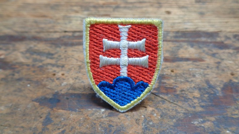 Vintage Souvenir patch Slovakia Coat of Arms