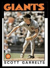 1986 Topps #395 Scott Garrelts Card San Francisco Giants