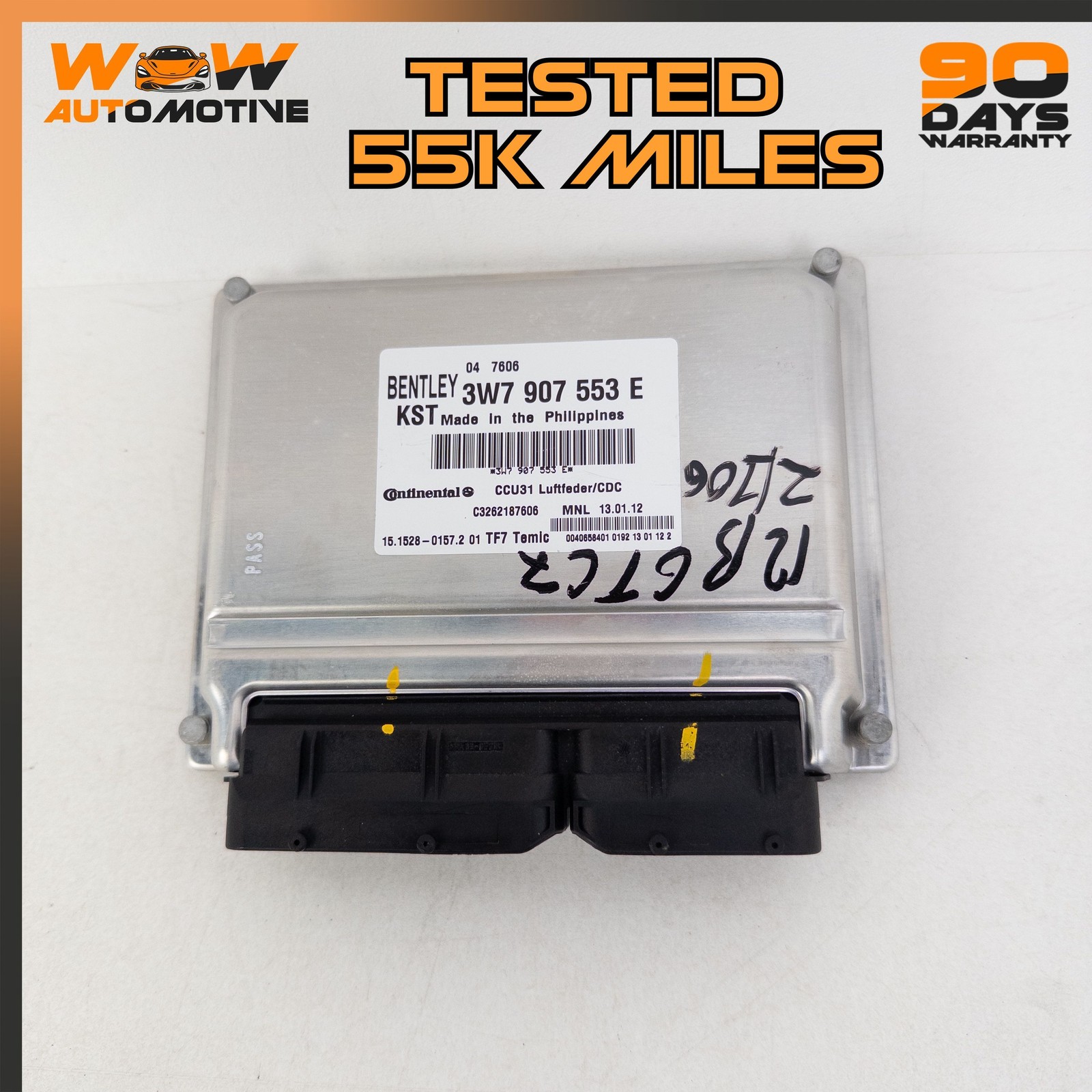 12-17 BENTLEY CONTINENTAL GTC REAR LEFT AIR SUSPENSION CONTROL MODULE UNIT OEM