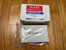 Box of 50 LARGE Ted Pella microscope slides plain 4x3" NEW and cover glass 1000