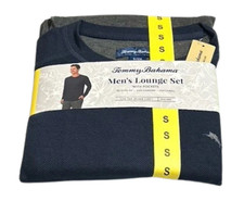 Tommy Bahama Men  s 2-Piece Relaxed Fit Lounge Set, Blue, Size S