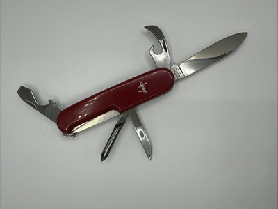 Vintage RICHARTZ SOLINGEN Degen Five-Blade Utility Knife Red Handles