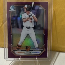 2026 Bowman Chrome Ike Irish purple Refractor092 /199 Baltimore Orioles