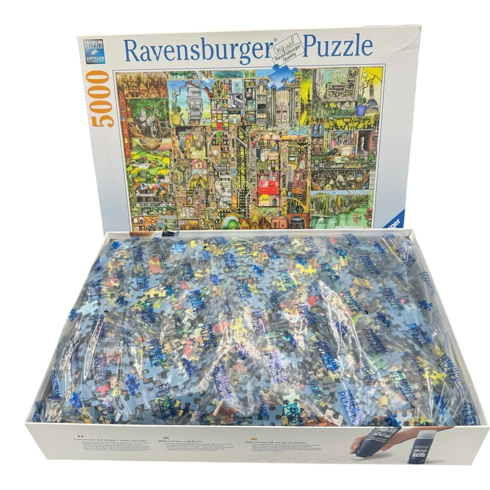 NEW Ravensburger Bizarre Town 5000 Piece Premium Softclick Jigsaw Puzzle - Image 3 of 4
